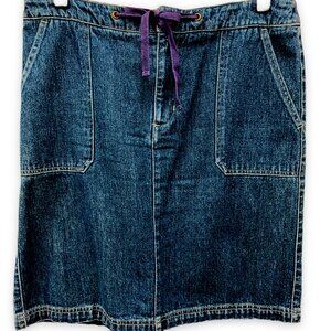 Natural Reflections Denim Jean Skirt Size 8 Western above knee